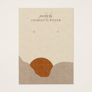 Carte d'affichage Boho Terracotta Sable Abstrait