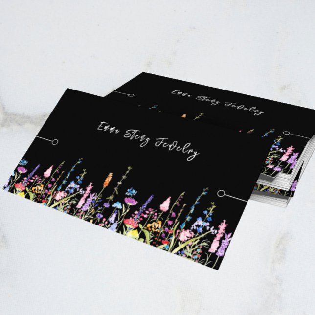 Carte d'affichage bracelet ・ Fleur sauvage coloré (Créateur téléchargé)