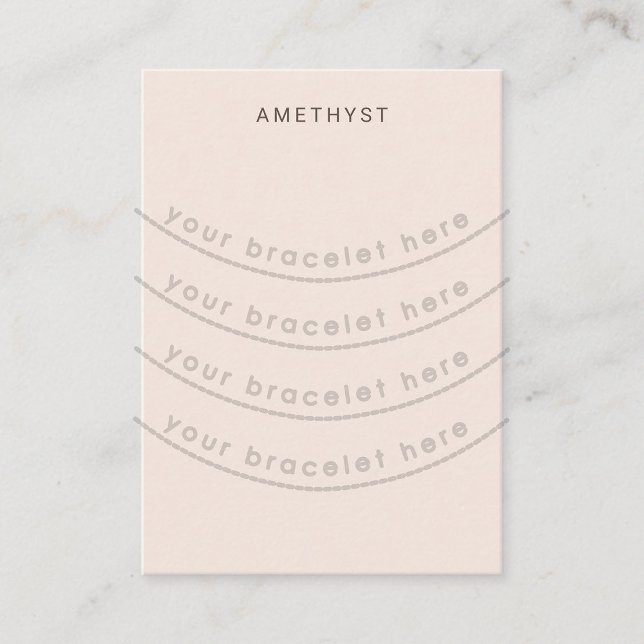 Carte d'affichage Bracelet rose (Créateur téléchargé)