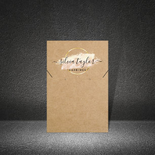 Carte d'affichage Calligraphy Earring Collier