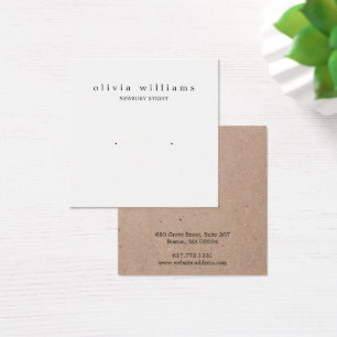 Carte d'affichage Carré Kraft Papier