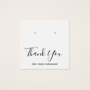 Carte d'affichage carré Merci