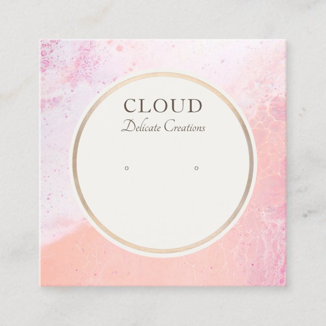 Carte d'affichage Coastal Beach Stud Boucles d'ore (Devant)