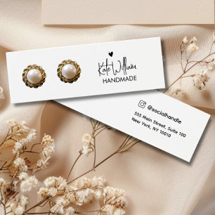 Carte d'affichage Coeur Script Stud oreille bijoux