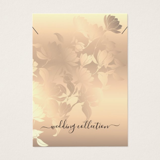 Carte d'affichage Collier Romantique Vintage rose  (Devant)