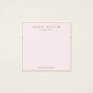 Carte d'affichage Collier rose pâle