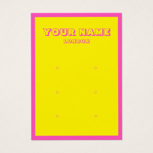 Carte d'affichage colorée pour oreille au néon bri