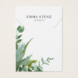 Carte d'affichage couleur Eucalyptus Leaf Collier