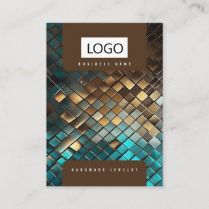 Carte d'affichage couleur or bleu