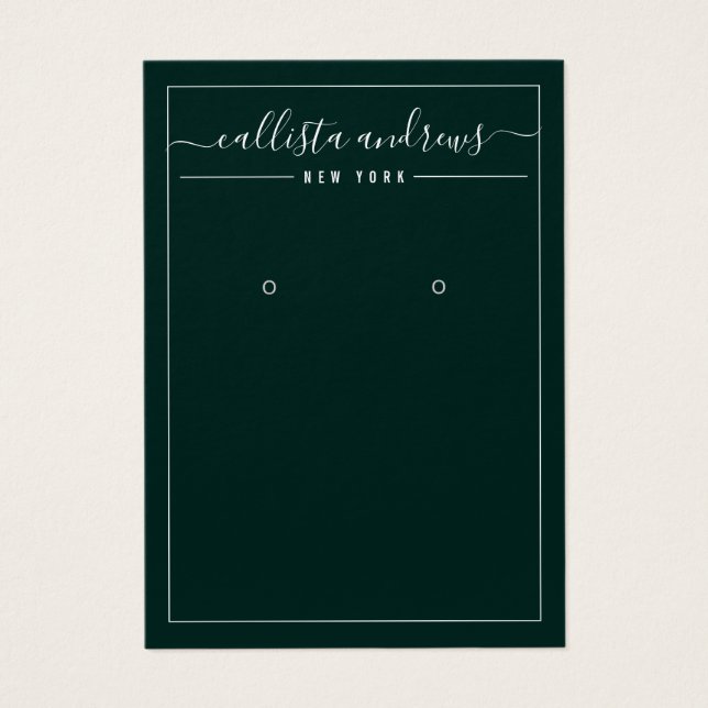 Carte d'affichage Cursive de la Forêt-Noire simple (Devant)