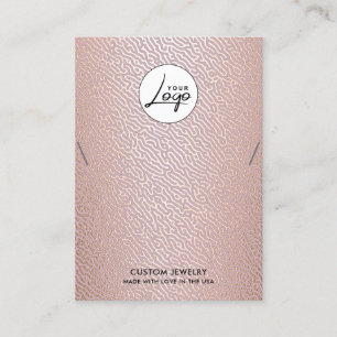 Carte d'affichage de bracelet en collier de logo m