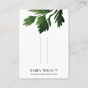 CARTE D'AFFICHAGE DE CLIP À CHEVEUX VERT CORIANDE