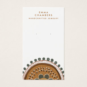 Carte d'affichage de la bijouterie Earthy Boho Rus