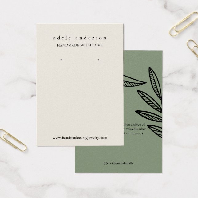 Carte d'affichage de la ceinture de joaillerie Ter (Bureau)