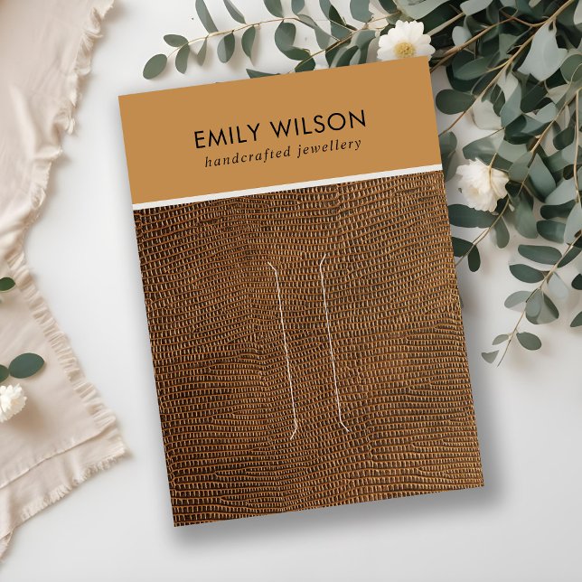 CARTE D'AFFICHAGE DE LA CLIP EN CUIR ROUILLÉE EN T (Créateur téléchargé)