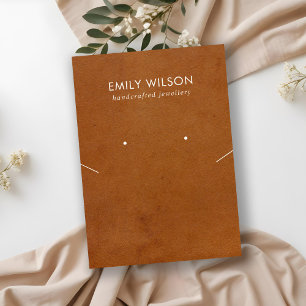 CARTE D'AFFICHAGE DE LA LACE DE COULEUR EN CUIR TA