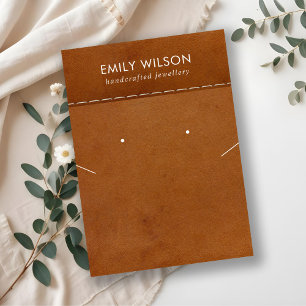 CARTE D'AFFICHAGE DE LA LACE DE COULEUR EN CUIR TA