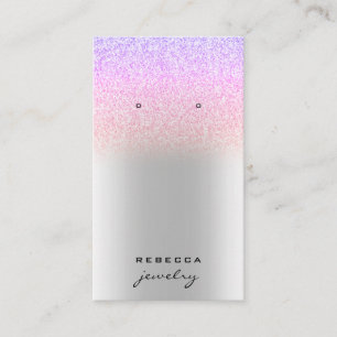 Carte d'affichage de la parties scintillant argent