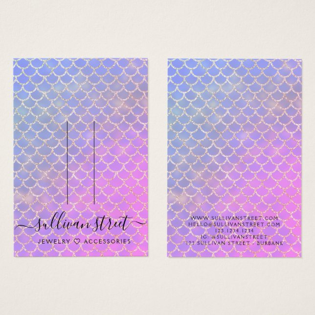 Carte d'affichage de la Parties scintillant de sir (Devant & derrière)