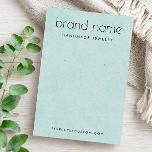 Carte d'affichage de la texture bleu aqua douce