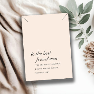 CARTE D'AFFICHAGE DE LACE D'AMI DE PEACH ROSE BLEU