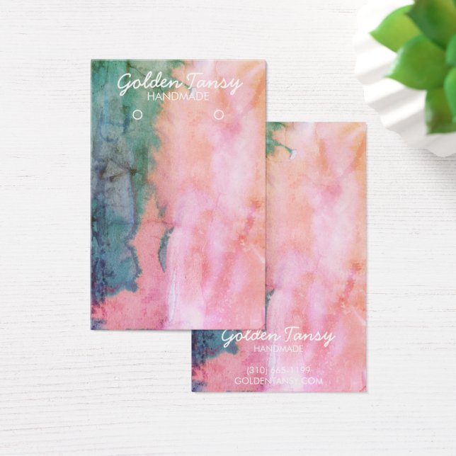 Carte d'affichage de l'aquarelle de l'oreille coll (Bureau)