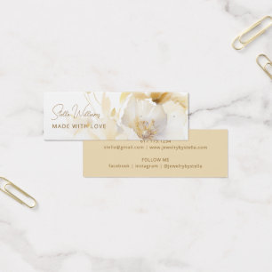 Carte d'affichage de l'oreille à l'étoffe de fleur