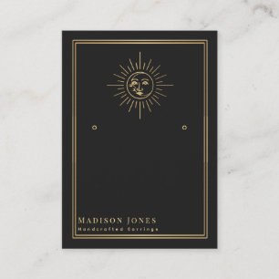 Carte d'affichage de l'oreille à l'étouffée Sun et