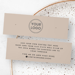 Carte d'affichage de l'oreille de l'étui de logo p