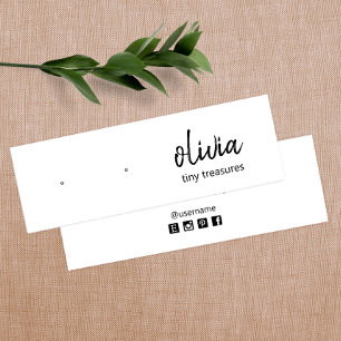 Carte d'affichage de l'oreille du script de signat