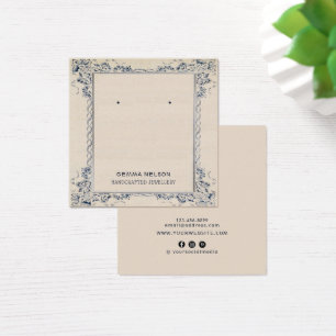 Carte d'affichage de l'oreille ・ Vintage Floral mé