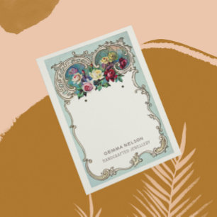 Carte d'affichage de l'oreille ・ Vintage Floral mé