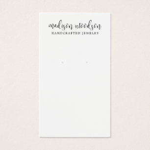 Carte d'affichage de signature de script simple