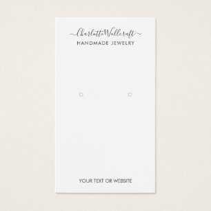 Carte d'affichage de signature de script simple