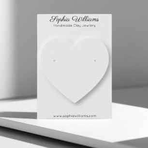 Carte d'affichage des boucles d'oreilles minimalis