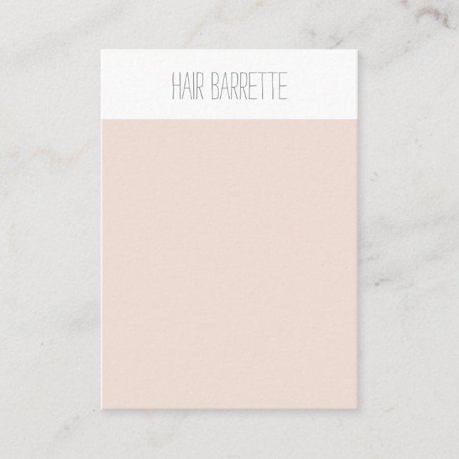 Carte d'affichage des broches Barrette (Devant)