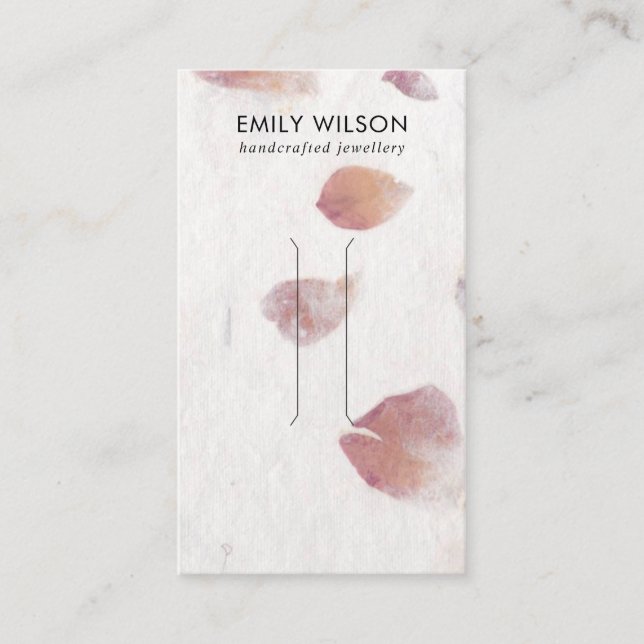 CARTE D'AFFICHAGE DES CHEVEUX EN PAPIER PETAL PETA (Devant)