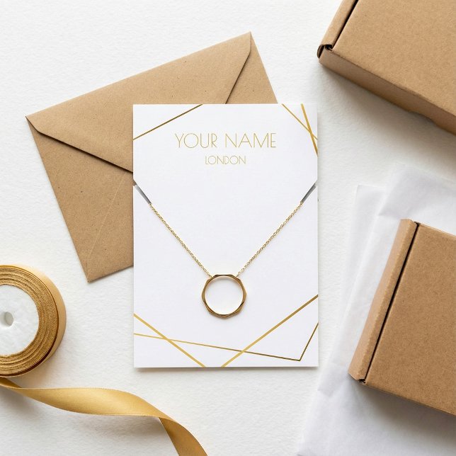 Carte d'affichage des icônes sociales collier ou b (Social icons necklace or bracelet display card.)