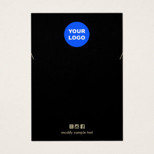 Carte d'affichage du bracelet de collier de logo B