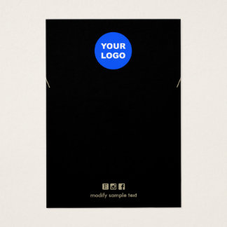 Carte d'affichage du bracelet de collier de logo B