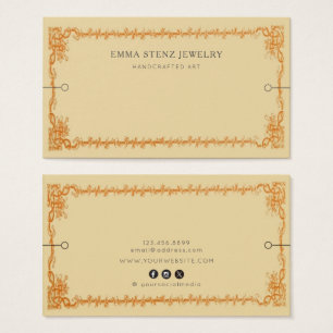 Carte d'affichage du bracelet ・ Ephemera rétro Vin