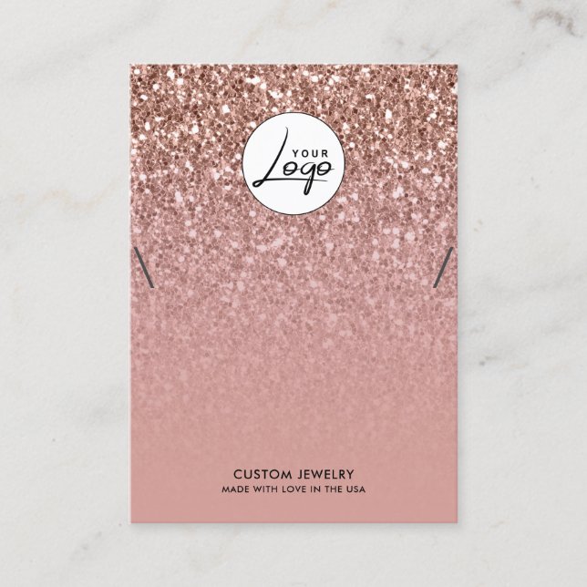 Carte d'affichage du bracelet Rose Gold Logo (Devant)