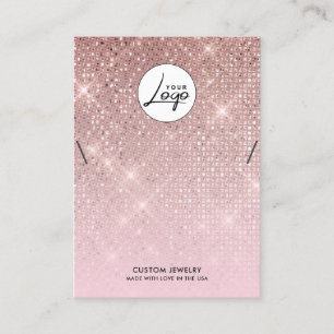 Carte d'affichage du bracelet Rose Gold Logo