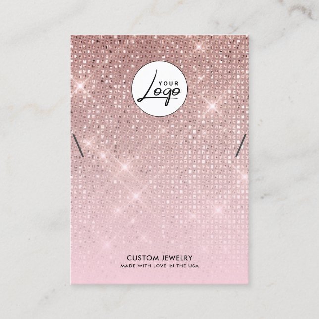 Carte d'affichage du bracelet Rose Gold Logo (Devant)