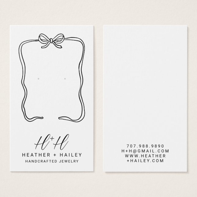 Carte d'affichage du cadre de ruban (Devant & derrière)