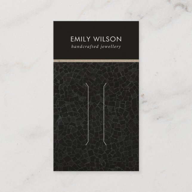 CARTE D'AFFICHAGE DU CLIP À CHEVEUX DE LA MOSAÏQUE (Devant)