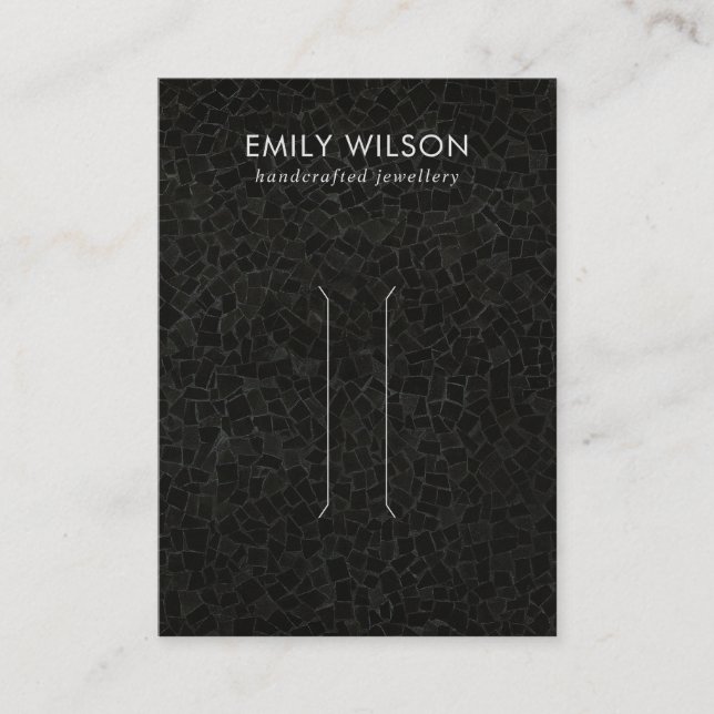 CARTE D'AFFICHAGE DU CLIP À CHEVEUX DE LA MOSAÏQUE (Devant)