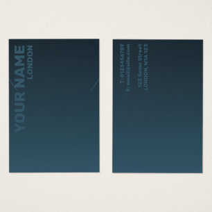 Carte d'affichage du collier bleu foncé moderne