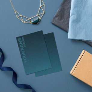 Carte d'affichage du collier bleu foncé moderne