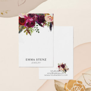 Carte d'affichage du collier ・ Bold Boho Floral